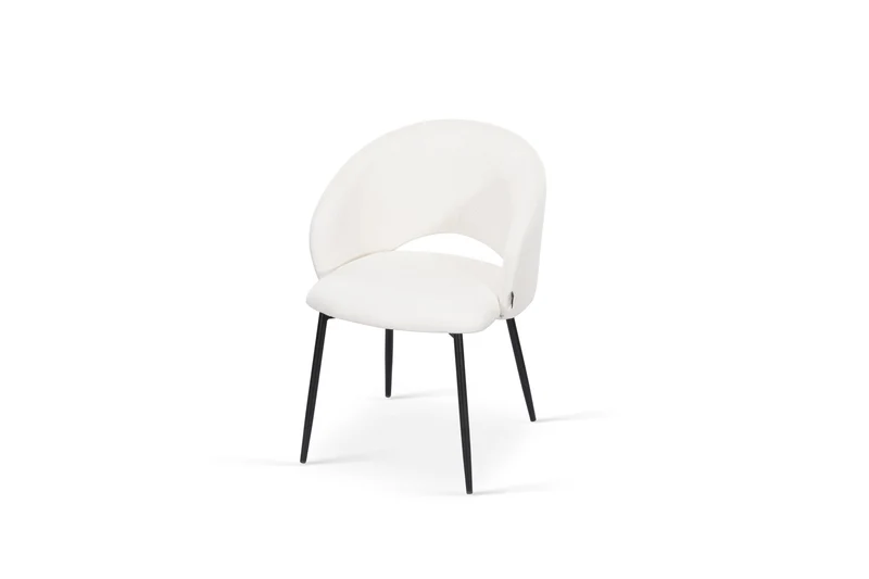 Chaise en tissu anti tache, 58x62xH80,5CM - ELIOR