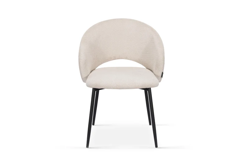 Chaise en tissu anti tache, 58x62xH80,5CM - ELIOR