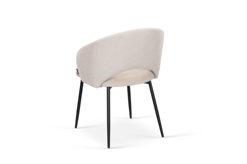 Chaise en tissu anti tache, 58x62xH80,5CM - ELIOR