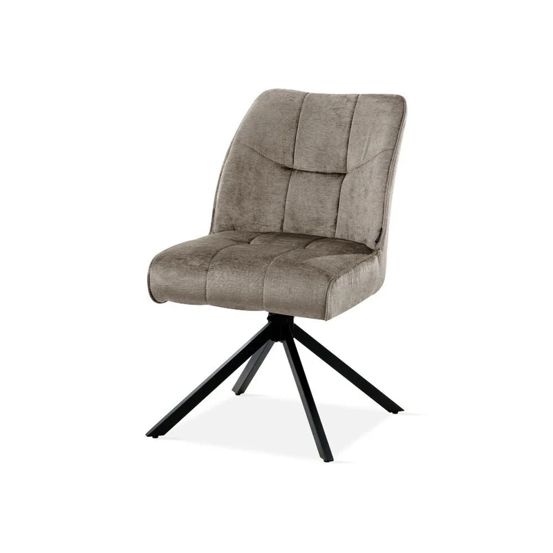 Chaise pivotante en tissu, 60x50xH84CM-OLIVIA
