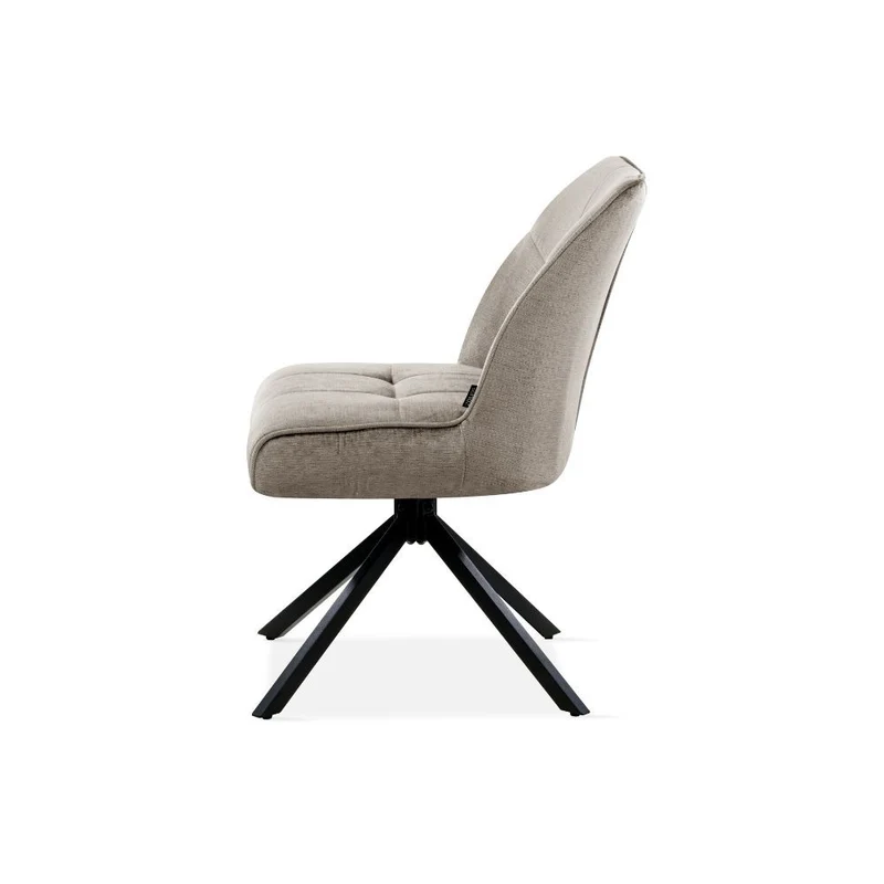 Chaise pivotante en tissu, 60x50xH84CM-OLIVIA