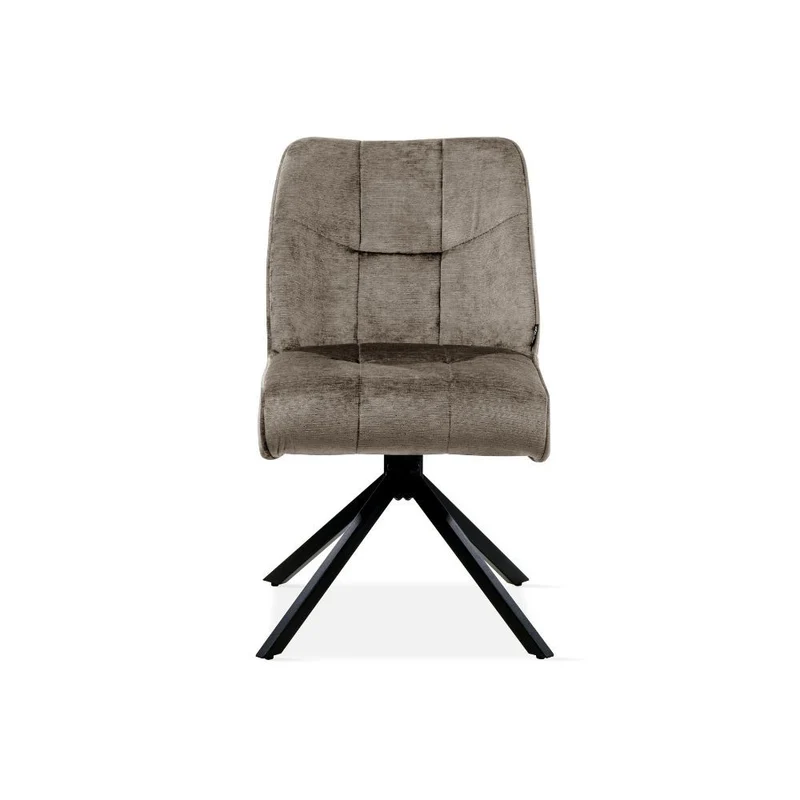 Chaise pivotante en tissu, 60x50xH84CM-OLIVIA