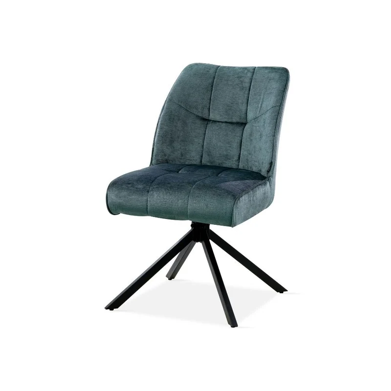 Chaise pivotante en tissu, 60x50xH84CM-OLIVIA