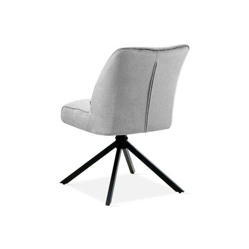 Chaise pivotante en tissu, 60x50xH84CM-OLIVIA