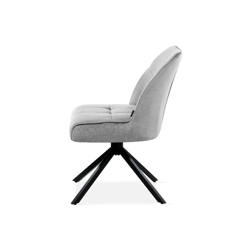 Chaise pivotante en tissu, 60x50xH84CM-OLIVIA