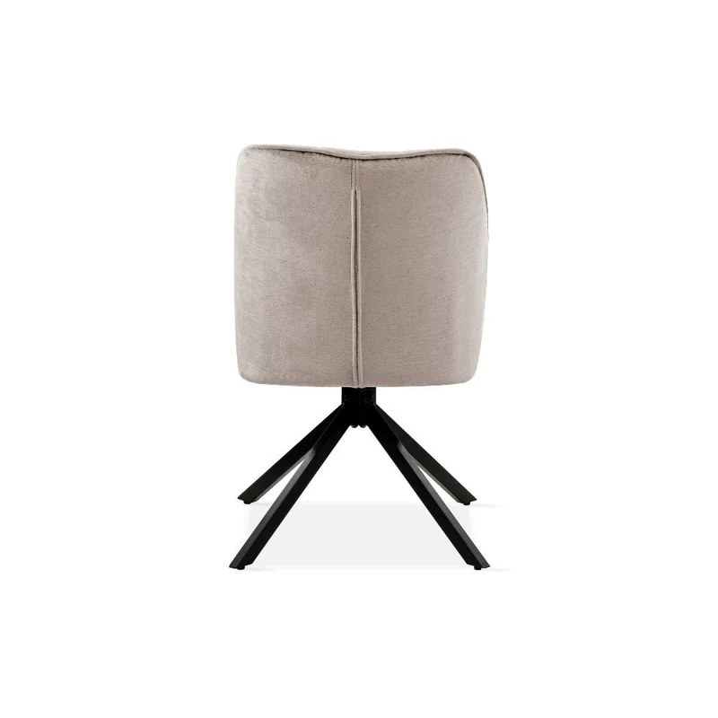 Chaise pivotante en tissu, 60x50xH84CM-OLIVIA