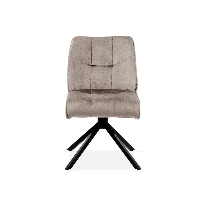 Chaise pivotante en tissu, 60x50xH84CM-OLIVIA