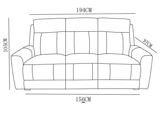 Canapé relax/ fauteuil relax en tissu anti tache - ASTONI