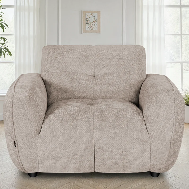 Canapé / fauteuil en tissu anti tache - SOLENE