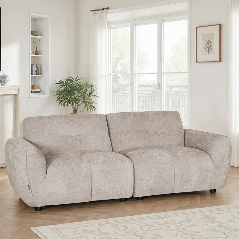 Canapé / fauteuil en tissu anti tache - SOLENE