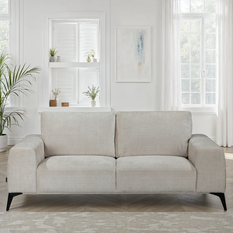 Canapé / fauteuil / pouf / Canapé Angle en tissu anti tache - HELENA