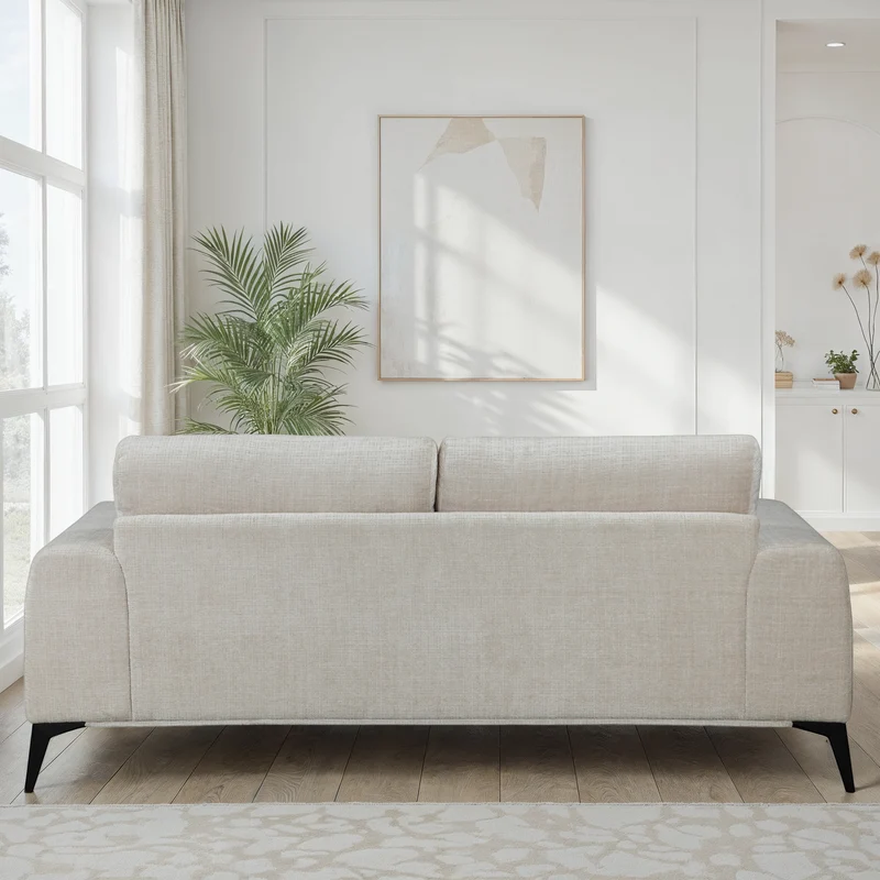Canapé / fauteuil / pouf / Canapé Angle en tissu anti tache - HELENA