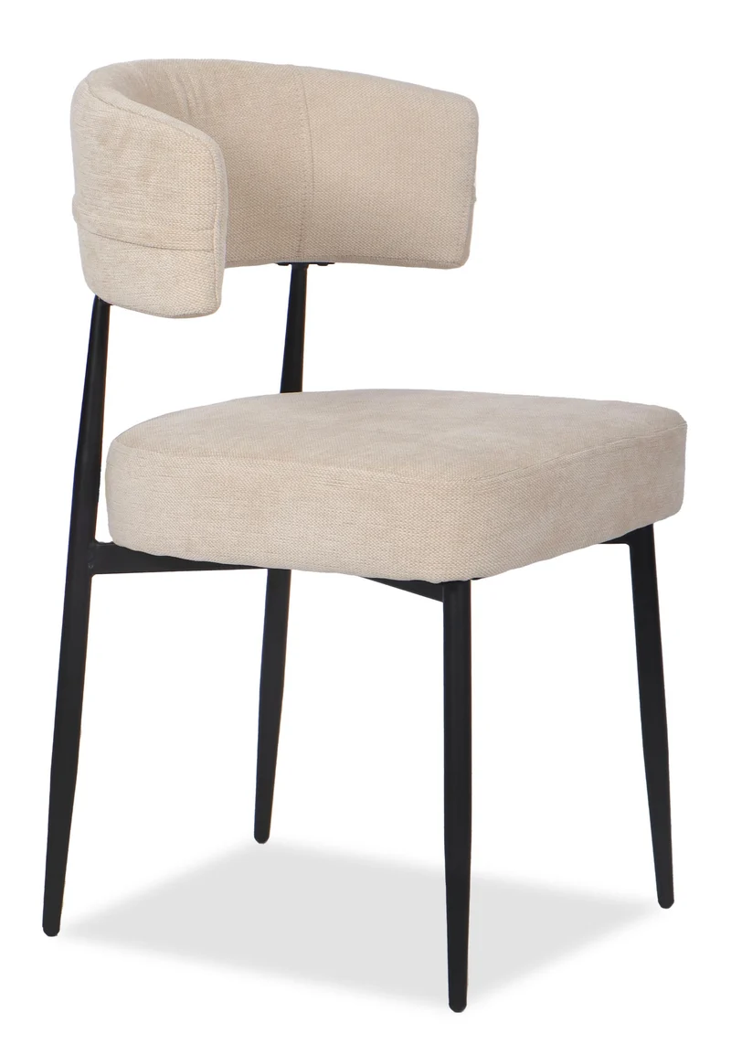 Chaise en tissu anti tache, 53x51xH83CM - YAARA