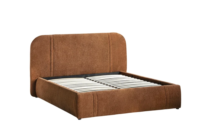 Lit en tissu avec sommier Cocoon