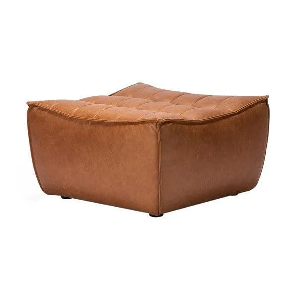 Ethnicraft N701 Pouf - Cuire