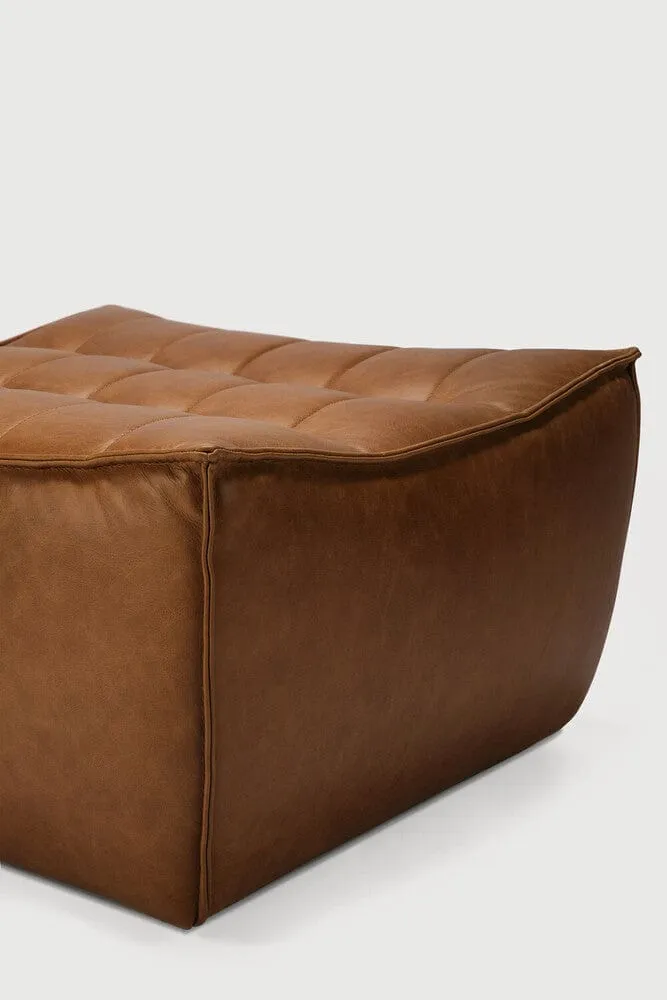 Ethnicraft N701 Pouf - Cuire