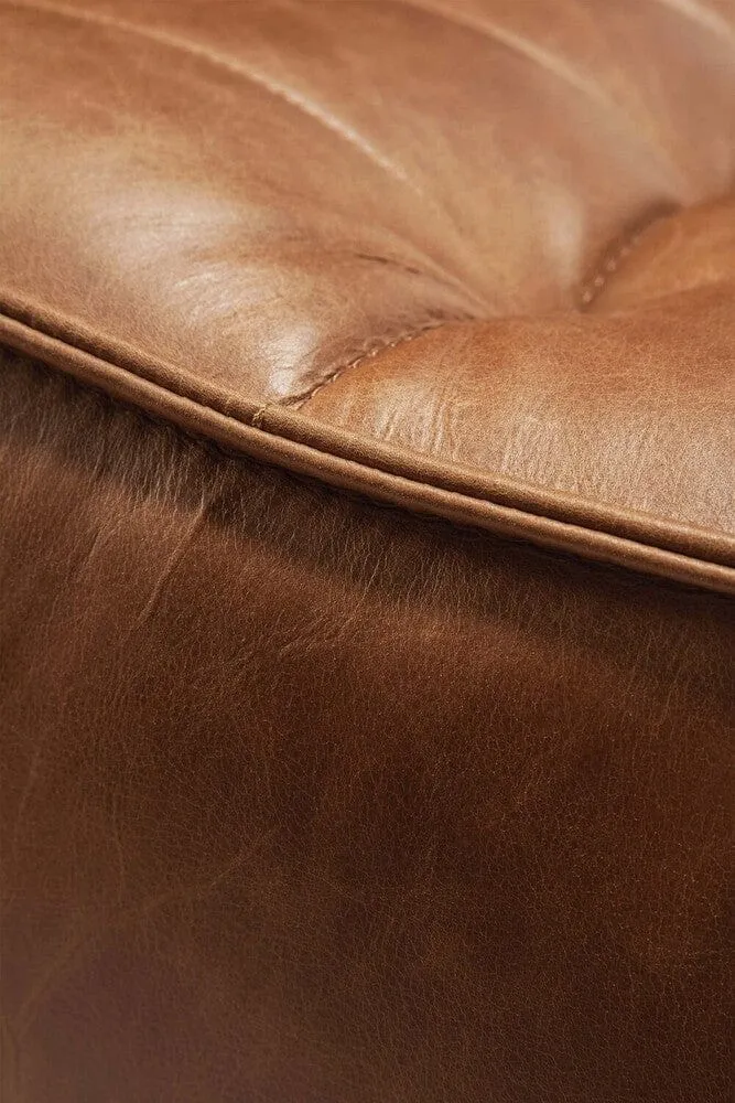 Ethnicraft N701 Pouf - Cuire