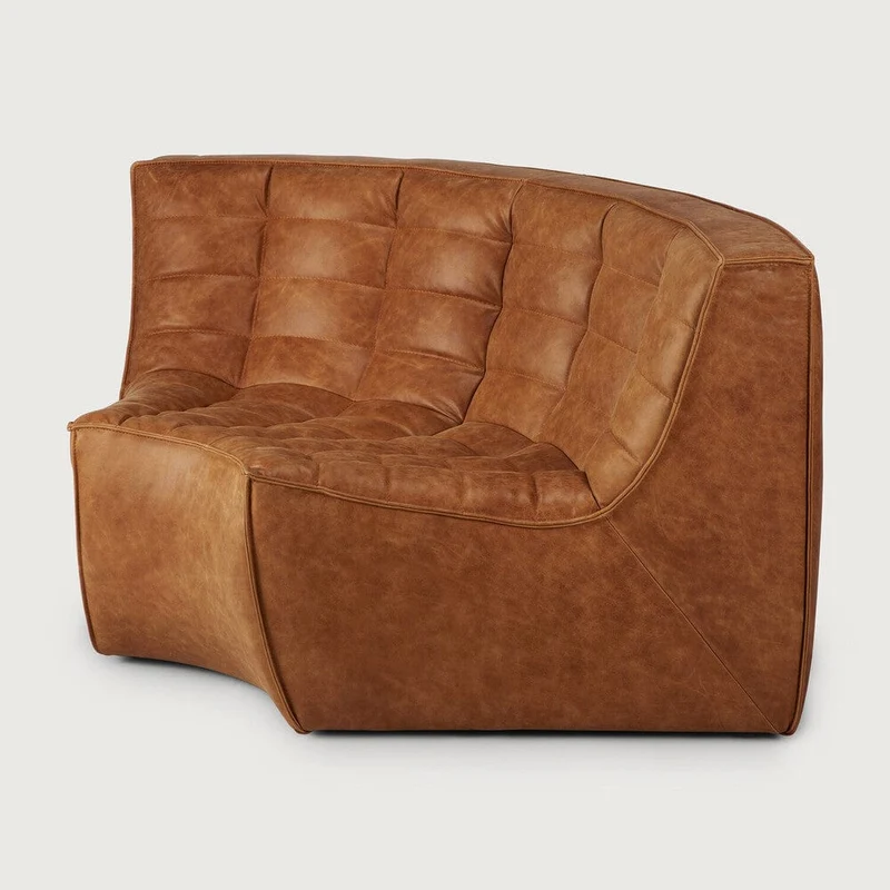 Ethnicraft Canapé Modulaire N701 (90° Angle Arrondi)