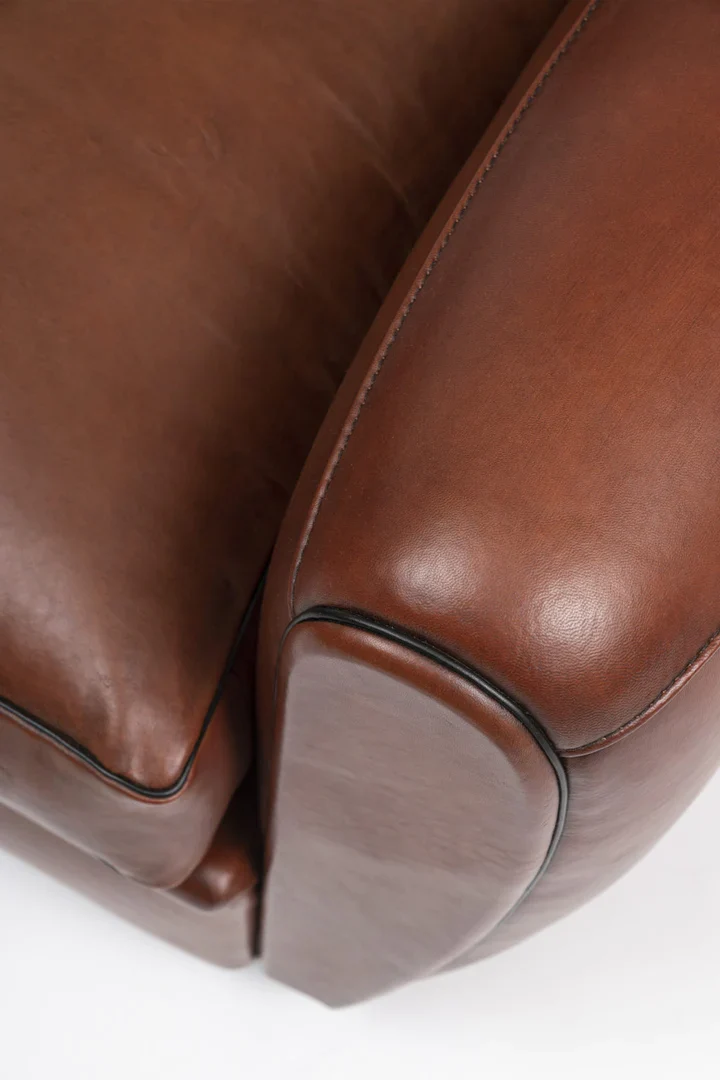 Fauteuil club - Cuir basane - St Nicolas
