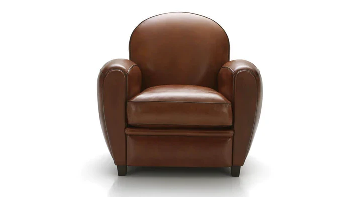 Fauteuil club - Cuir basane - St Nicolas