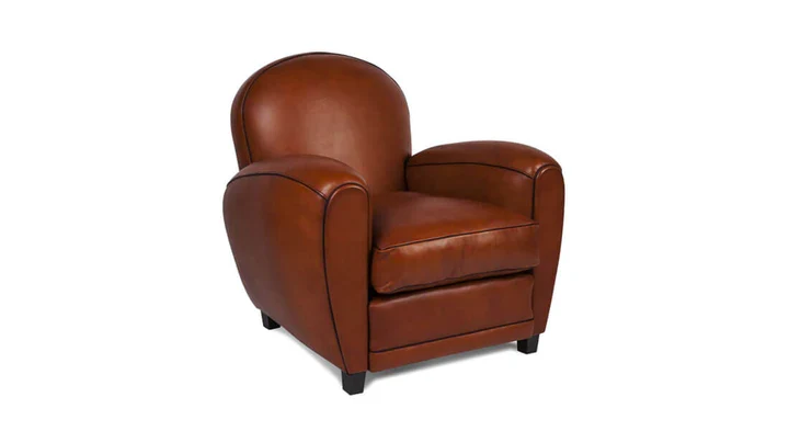 Fauteuil club - Cuir basane - St Nicolas