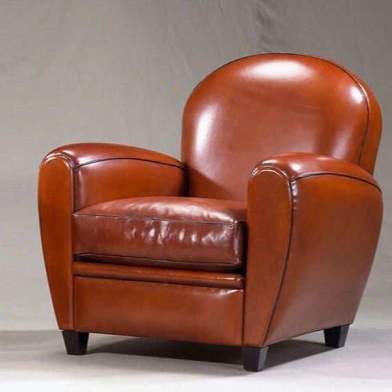 Fauteuil club - Cuir basane - St Nicolas
