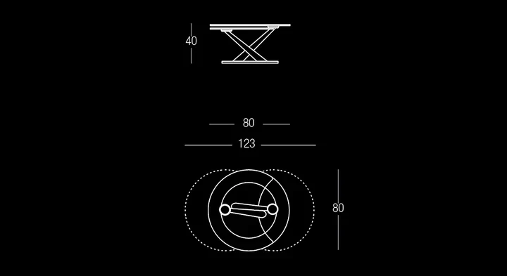 Table de salon - Extensible - Cadabra