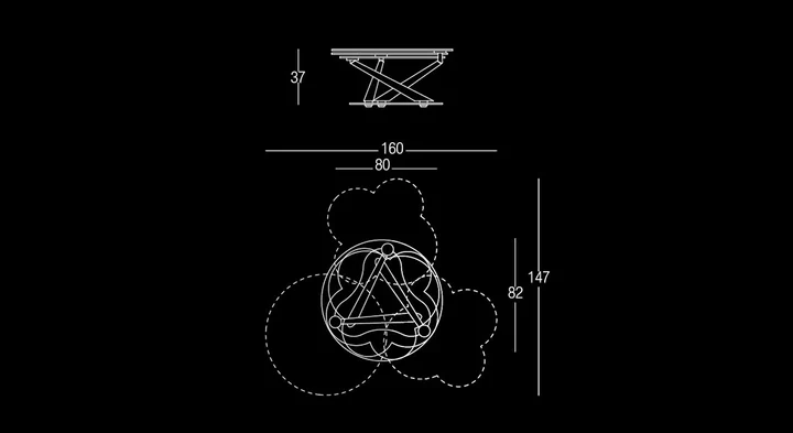 Table basse design - Rotative - My flower