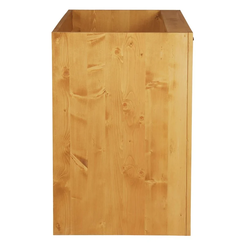 Meuble bas sous évier 120 cm 2 portes épicéa huilé miel | Aravis