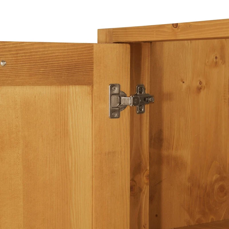 Meuble bas sous évier 120 cm 2 portes épicéa huilé miel | Aravis