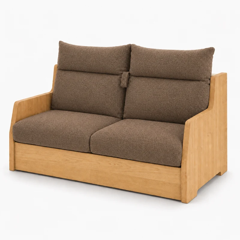 Canapé convertible express chocolat 140 cm | Refuge