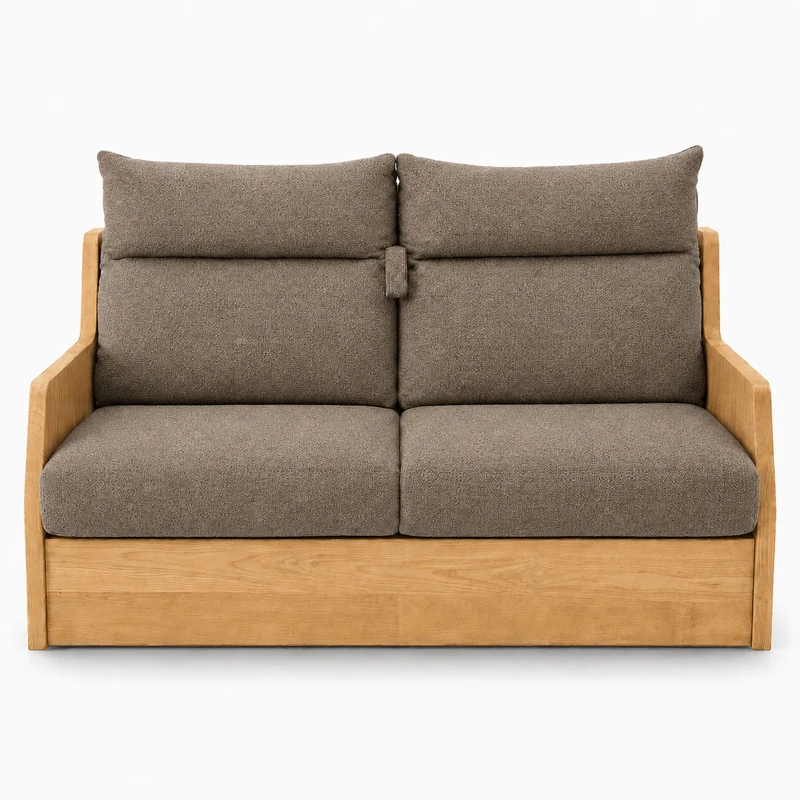 Canapé convertible express chocolat 140 cm | Refuge