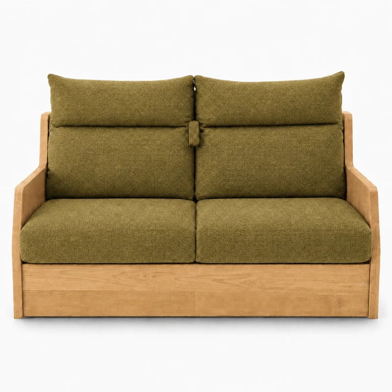 Canapé convertible express vert 160 cm | Refuge