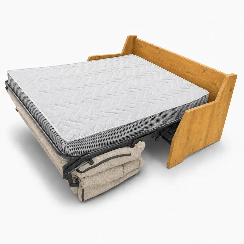 Canapé convertible express écru 140 cm | Refuge