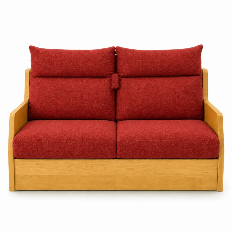 Canapé convertible express rouge 140 cm | Refuge