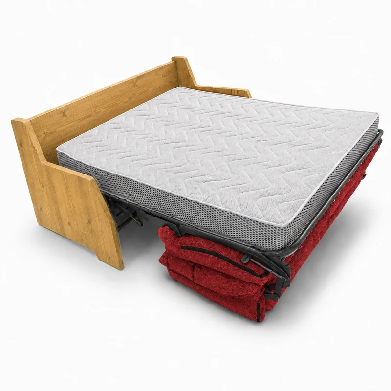 Canapé convertible express rouge 140 cm | Refuge