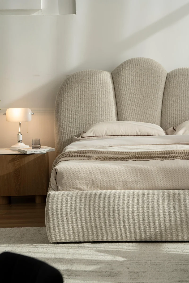 Lit en tissu avec sommier Urban