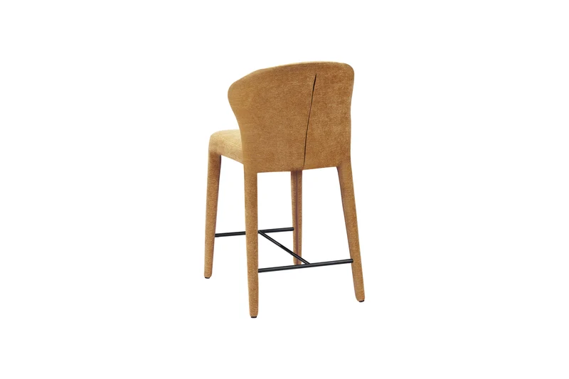 Chaise haute tabouret de bar en tissu anti tache, 57x51xH98CM - NOAM