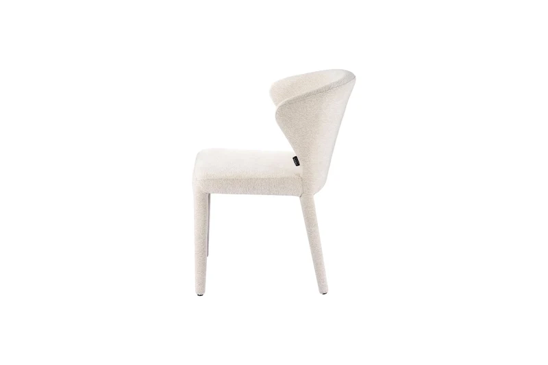 Chaise en tissu anti tache, 60,5x54,5xH81,5CM - NOAM