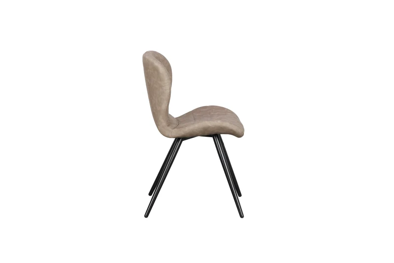Chaise en simili cuir PETRA, 48x57,5xH80,5CM