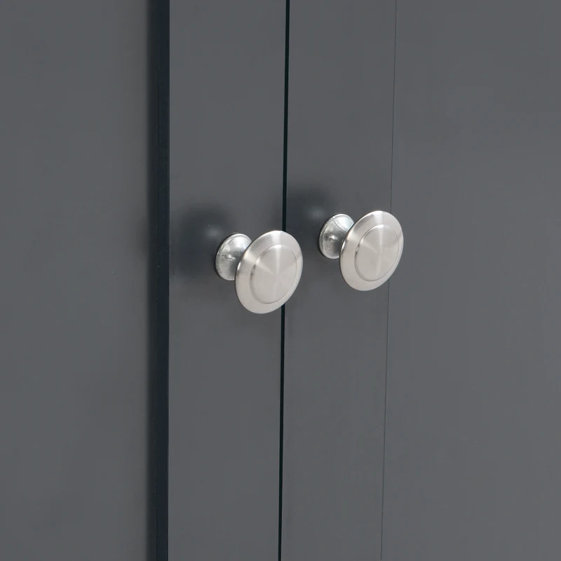 Buffet effet bois et gris 4 portes 3 tiroirs style campagne chic PLANTCOLLECTION