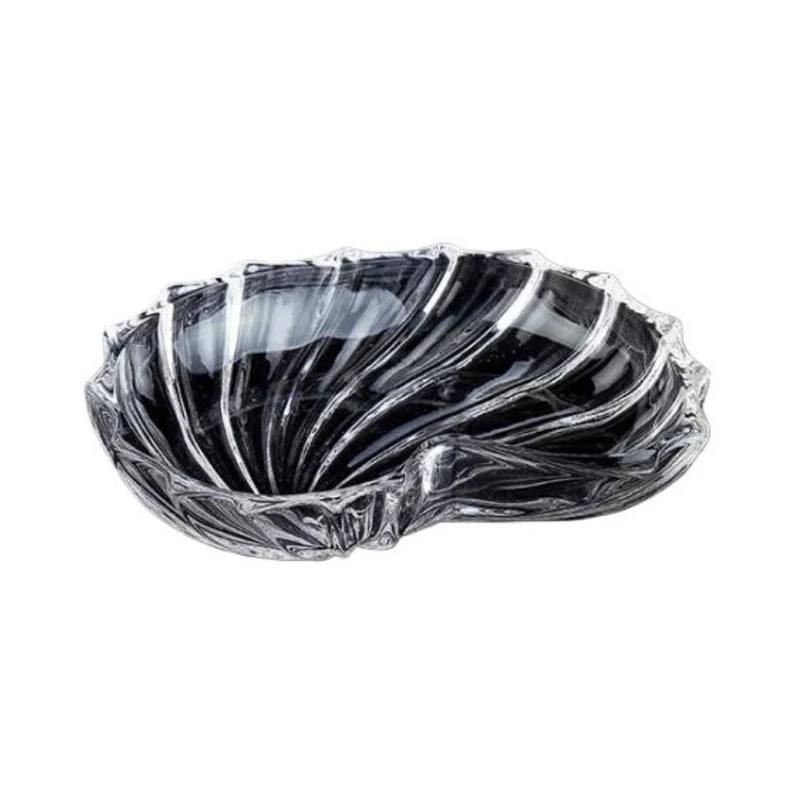 Assiette en verre transparent