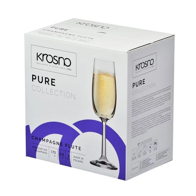 Pack de 6 verres en cristal 170ml Krosno