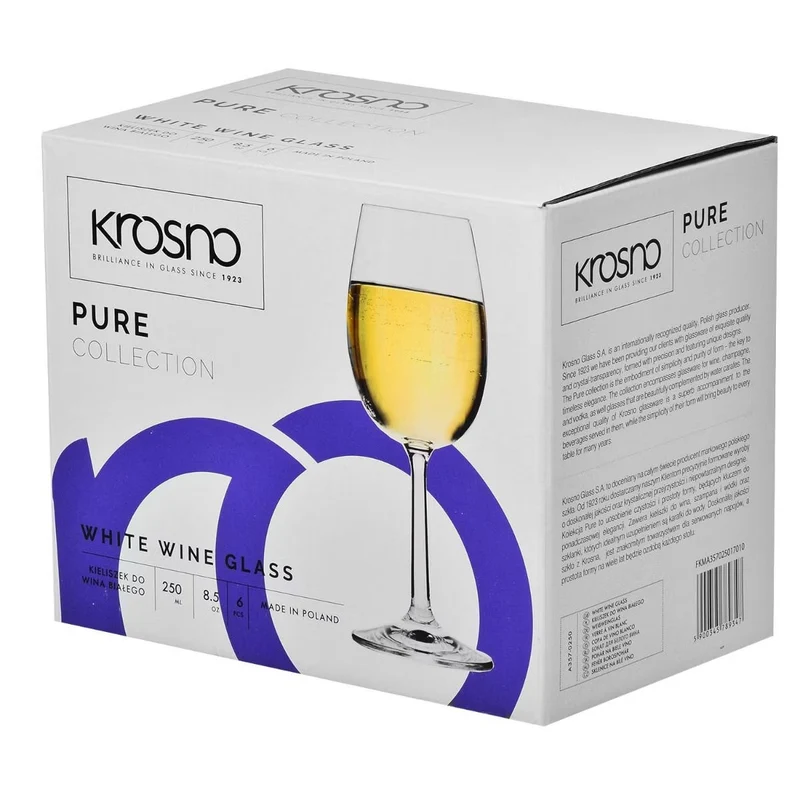 Pack de 6 verres en cristal 250ml Krosno