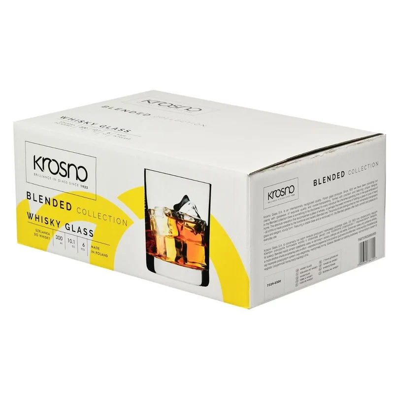Pack de 6 verres en cristal 300ml Krosno