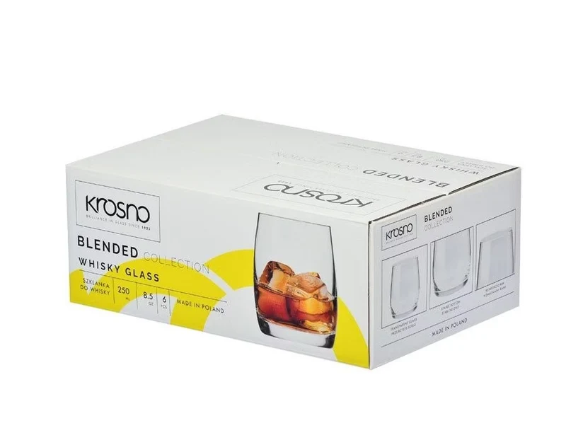 Pack de 6 verres en cristal 250ml Krosno