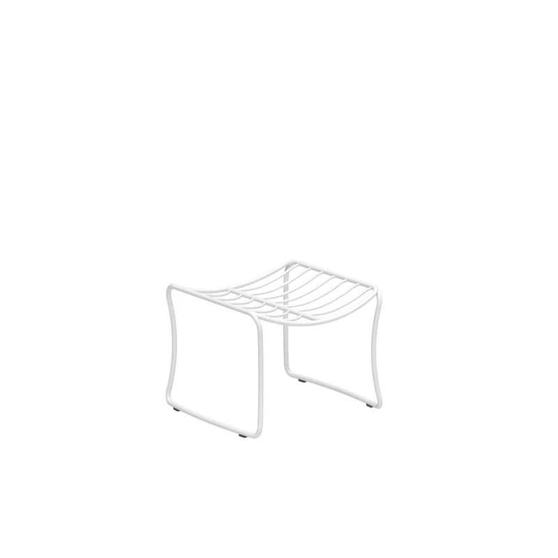 Tabouret de pied FOLIA blanc