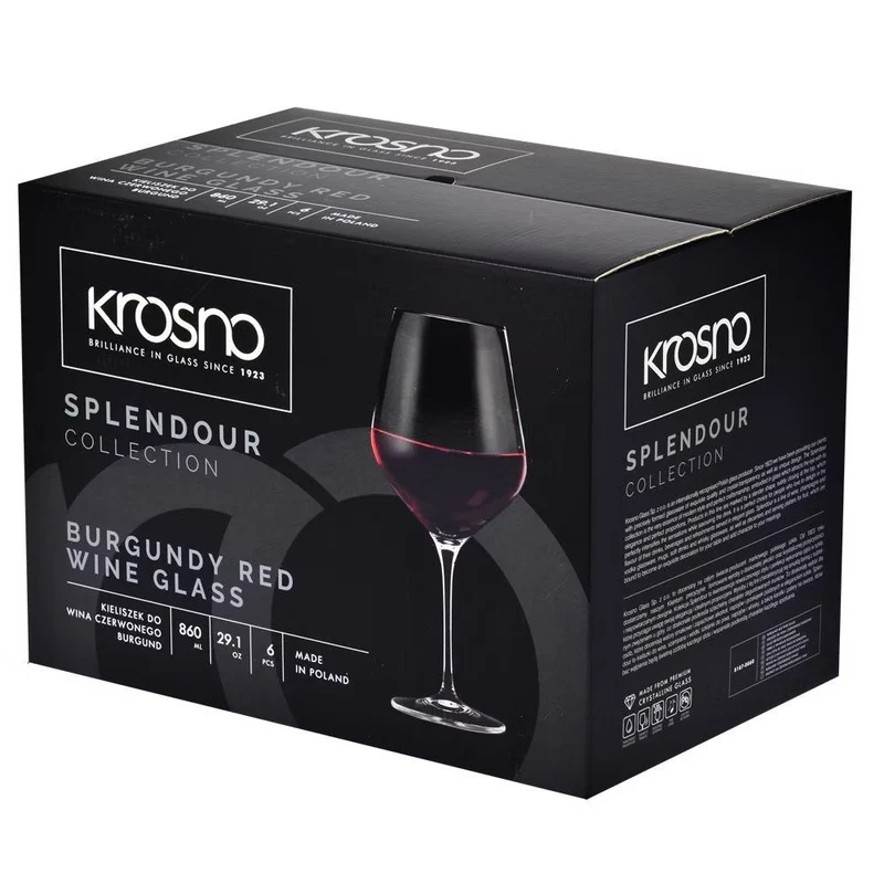 Pack de 6 verres en cristal 860ml Krosno