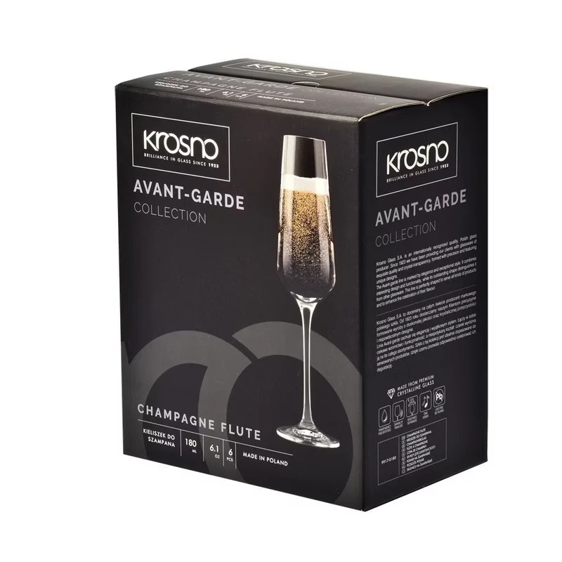Pack de 6 verres en cristal 180ml Krosno