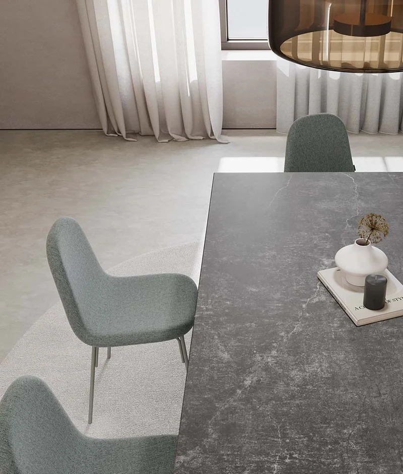 Table en céramique - Fixe ou extensible - Lucia